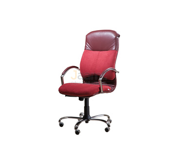 Кресло для руководителя Мара/П комб. Кожа стандартная/база хром