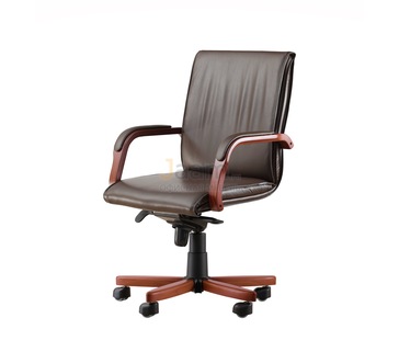 Кресло для руководителя Лондон/Д Кожа стандартная/база дерево