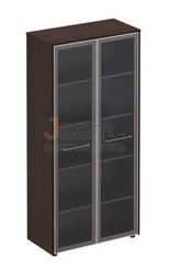 Кабинет руководителя Офисный шкаф для док-ов со стекл. дверьми
