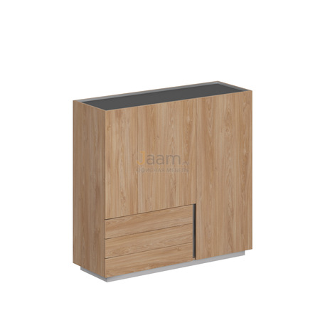 Кабинет руководителя Офисный шкаф OL-20-17.GN.GN.GN.L