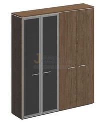 Кабинет руководителя Офисный шкаф комбинированный высокий ВЛ 357 ДТ