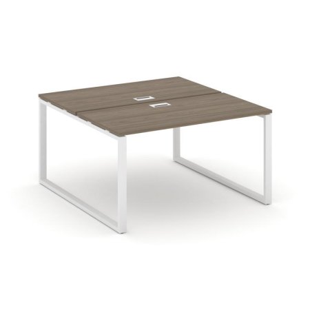 Рабочая станция 2-х сторонняя SN-6O.DRS-004 (1580х1232х750) (Вяз Благородный/Металл Белый)