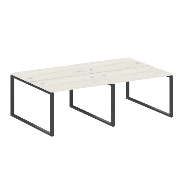 Рабочая станция Metal System Style БО.СМ-4.2 2400x1475x750 (Дуб Наварра/Антрацит металл)