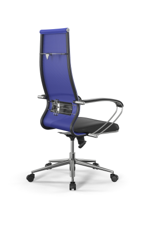 Кресло для руководителя Метта Sit 10 B1-163K - T+Extra /Km00/Wm12/K1cL(M09.B23.G18.W01) (Васильковый | Черный)