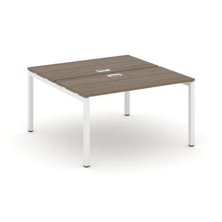 Рабочая станция 2-х сторонняя SN-5P.DRS-023 (1380х1632х750) (Вяз Благородный/Металл Белый)