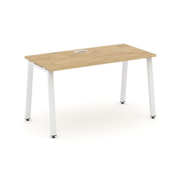 Стол письменный SN-6A.SP-025 (1780х800х750) (Тиквуд Светлый/Металл Белый)