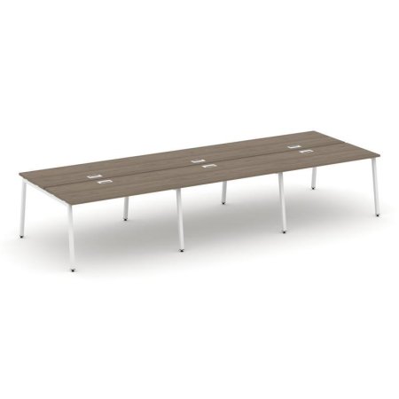 Рабочая станция 2-х сторонняя SN-4A.DRS-082 (3540х1632х750) (Вяз Благородный/Металл Белый)