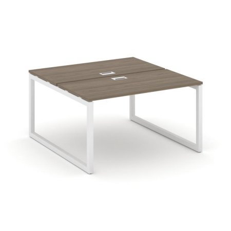 Рабочая станция 2-х сторонняя SN-5O.DRS-004 (1580х1232х750) (Вяз Благородный/Металл Белый)