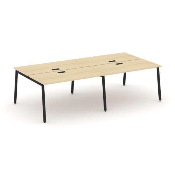 Рабочая станция 2-х сторонняя SN-4A.DRS-043 (2760х1432х750) (Акация Лорка/Металл Черный)