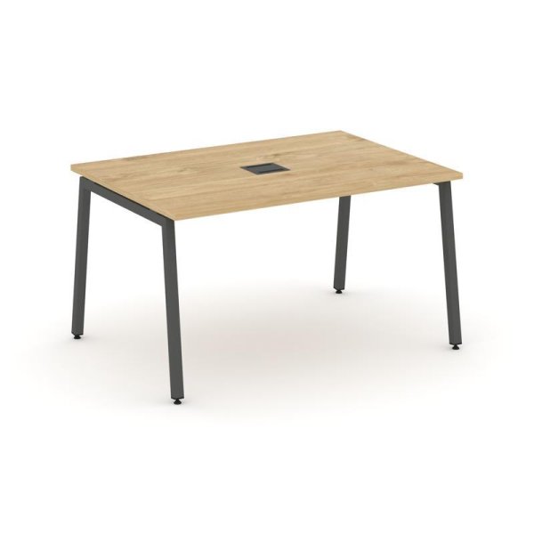 Стол переговорный SN-4A.SPRG-003 (1380х980х750) (Тиквуд Светлый/Металл Антрацит)