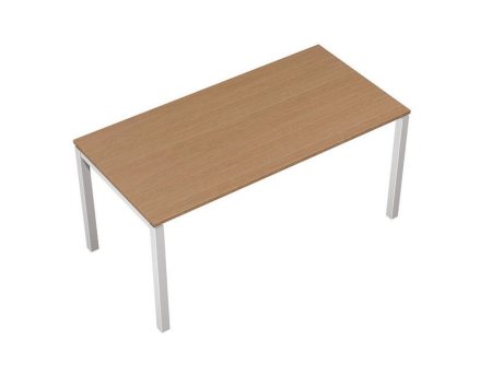 Стол офисный Profiquadro КВ 0105 БВ 1400x800x750 (Белый премиум / Вишня скандинавскаяСерый)