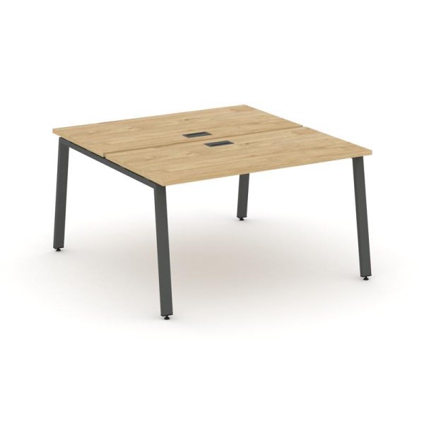 Рабочая станция 2-х сторонняя SN-6A.DRS-013 (1380х1432х750) (Тиквуд Светлый/Металл Антрацит)