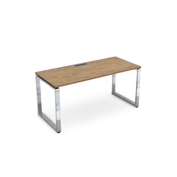 Стол рабочий Gloss line НСР-О.006.2 2000x900x750 (TeakwoodХром)