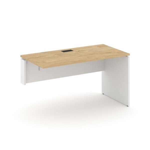 Стол-приставка к опорным элементам SN-D.OPRS-014(L) (1580х700х750) (Тиквуд Светлый/Белый)