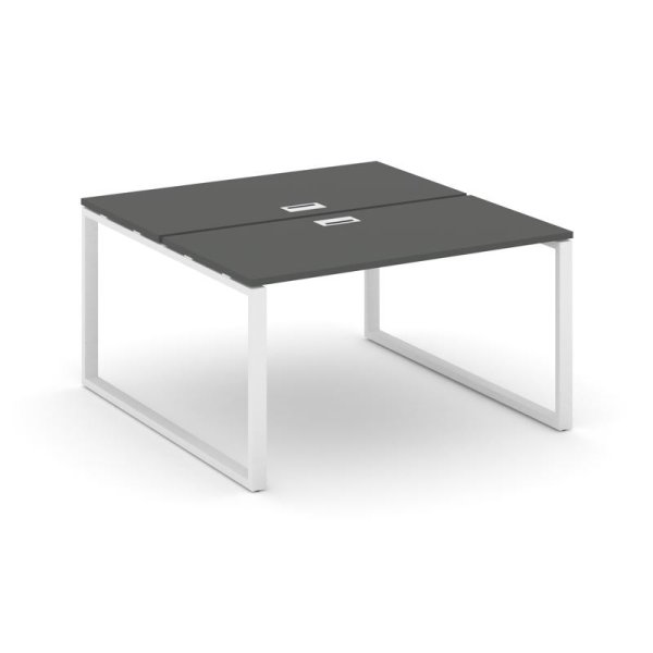 Рабочая станция 2-х сторонняя SN-6O.DRS-012 (1180х1432х750) (Антрацит/Металл Белый)
