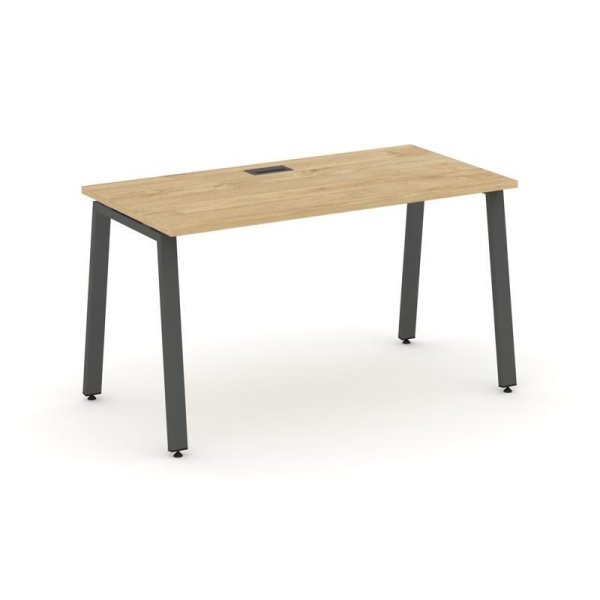 Стол письменный SN-6A.SP-002 (1180х600х750) (Тиквуд Светлый/Металл Антрацит)