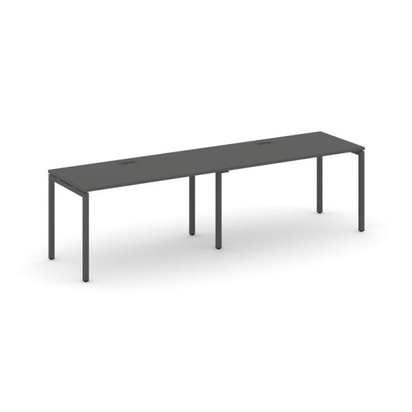 Рабочая станция 1 сторонняя SN-4P.ORS-002 (2360х600х750) (Антрацит/Металл Антрацит)